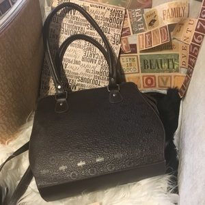 Genuine Leather Aztec Geometric Hobo purse bag